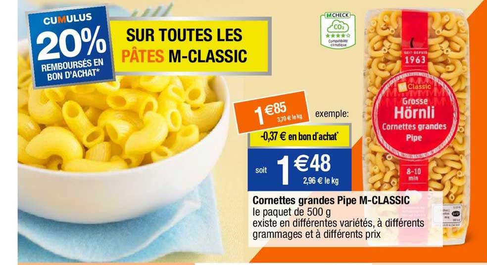 Cornettes Grandes Pipe M-classic