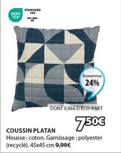 Coussin Platan
