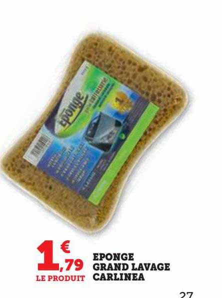 éponge grand lavage carlinéa