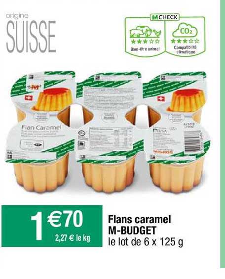 flans caramel m-budget
