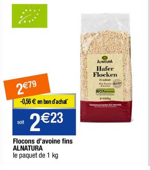 flocons d'avoine fins alnatura