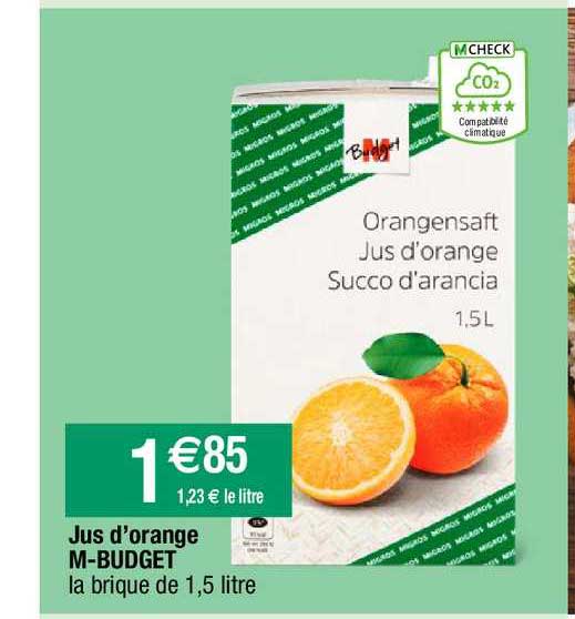 Jus D'orange M-budget