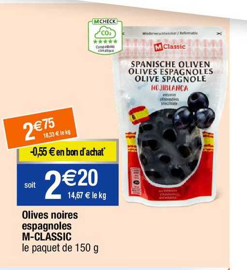 olives noires espagnoles m-classic
