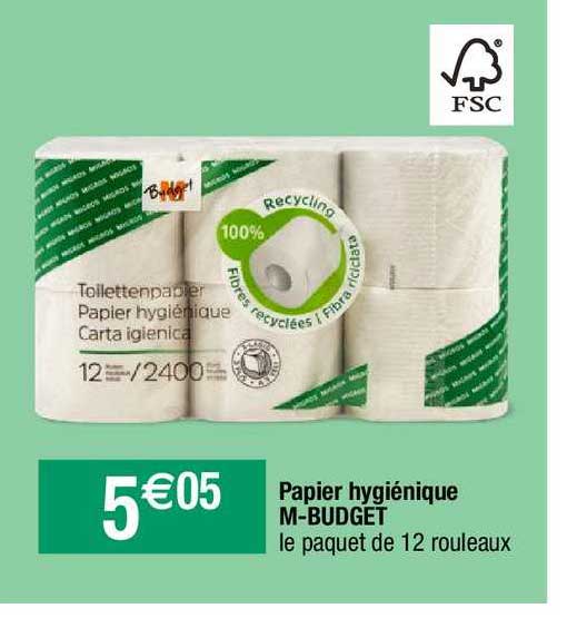 papier hygiénique m-budget