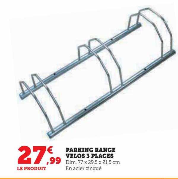 parking range vélos 3 places