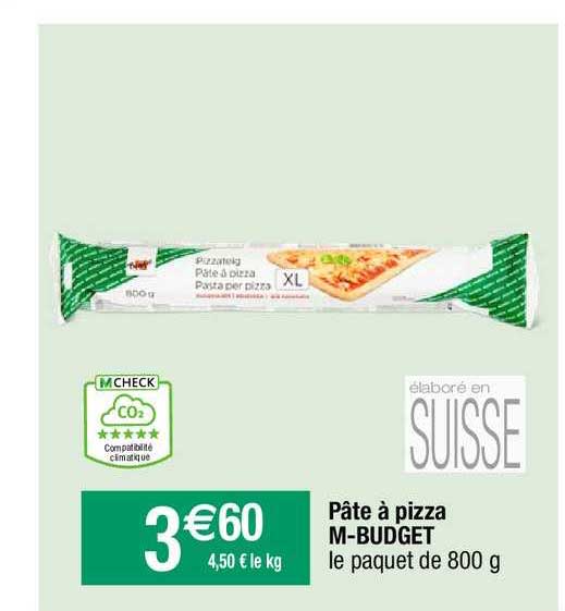 pâte à pizza m-budget
