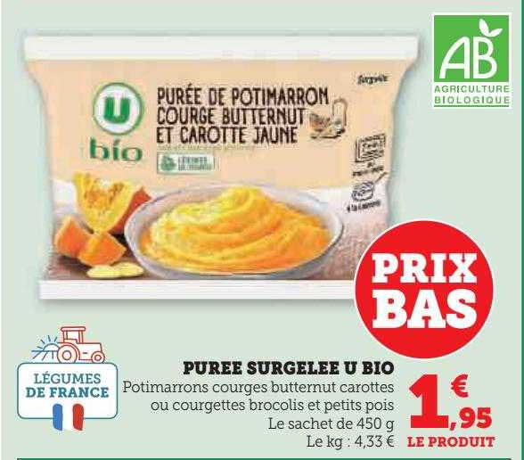 Purée Surgelée U Bio