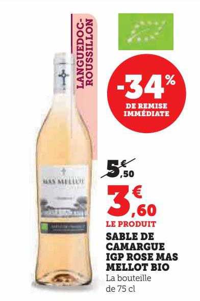sable de camargue igp rose mas mellot bio