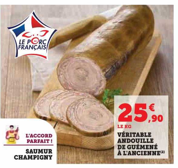 saumur champigny, véritable andouille de guémené à l'ancienne