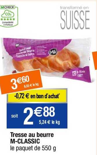 tresse au beurre m-classic