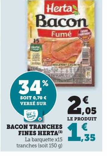 Bacon Tranches Fines Herta