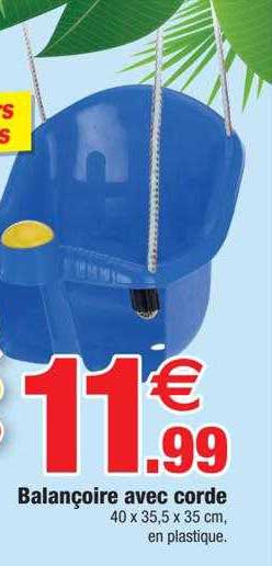balançoire avec corde