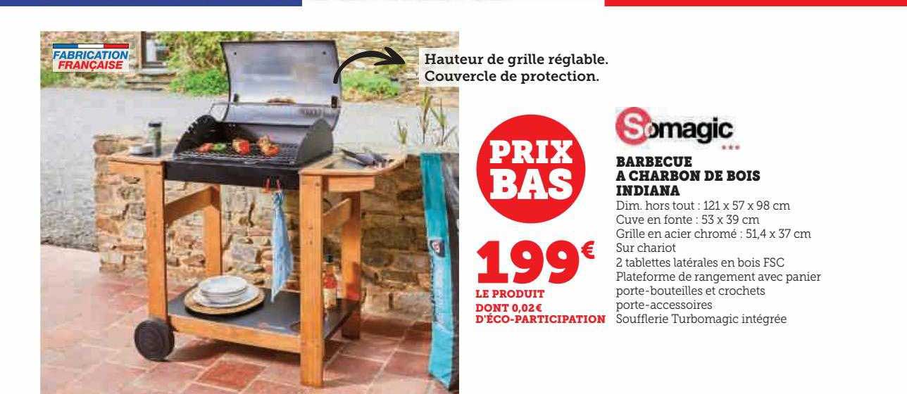 Barbecue à Charbon De Bois Indiana Somagic