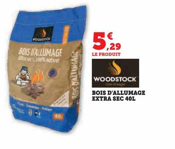 Bois D'allumage Extra Sec 40l Woodstock