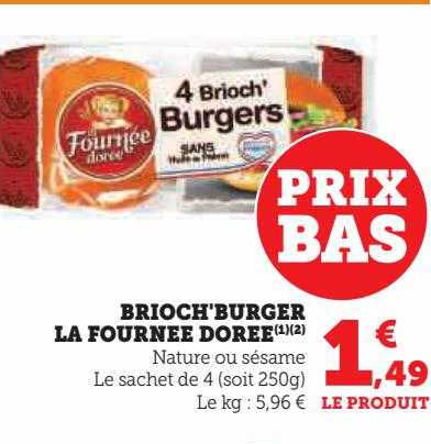 brioch'burger la fournée dorée