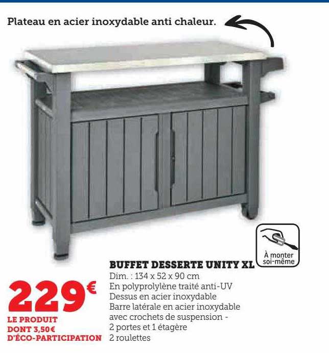 buffet desserte unity xl