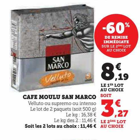 café moulu san marco