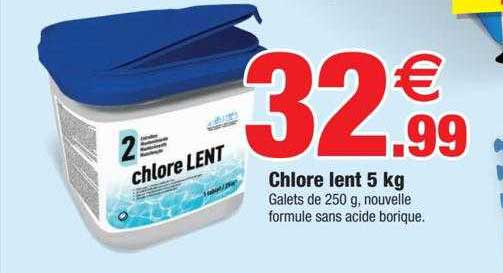 chlore lent 5 kg