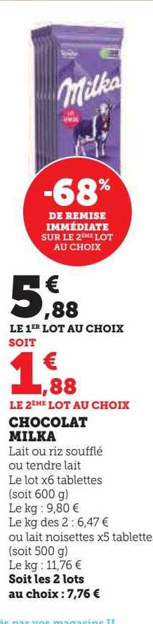 Chocolat Milka