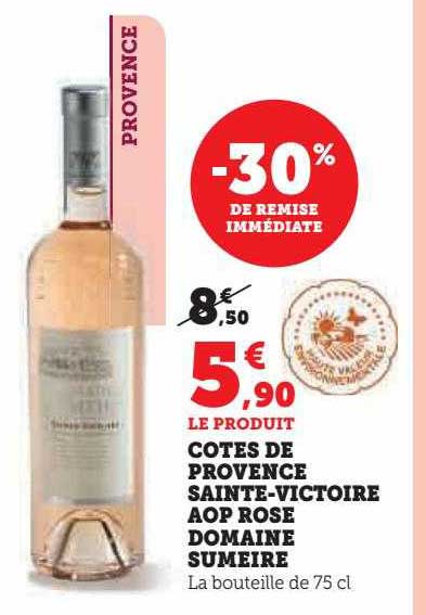 côtes de provence sainte-victoire aop rose domaine sumeire