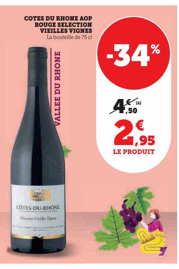 côtes du rhône aop rouge sélection vieilles vignes