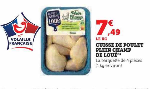 cuisse de poulet plein champ de loué