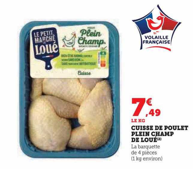 cuisse de poulet plein champ de loué