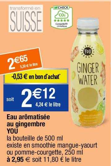 eau aromatisée au gingembre you