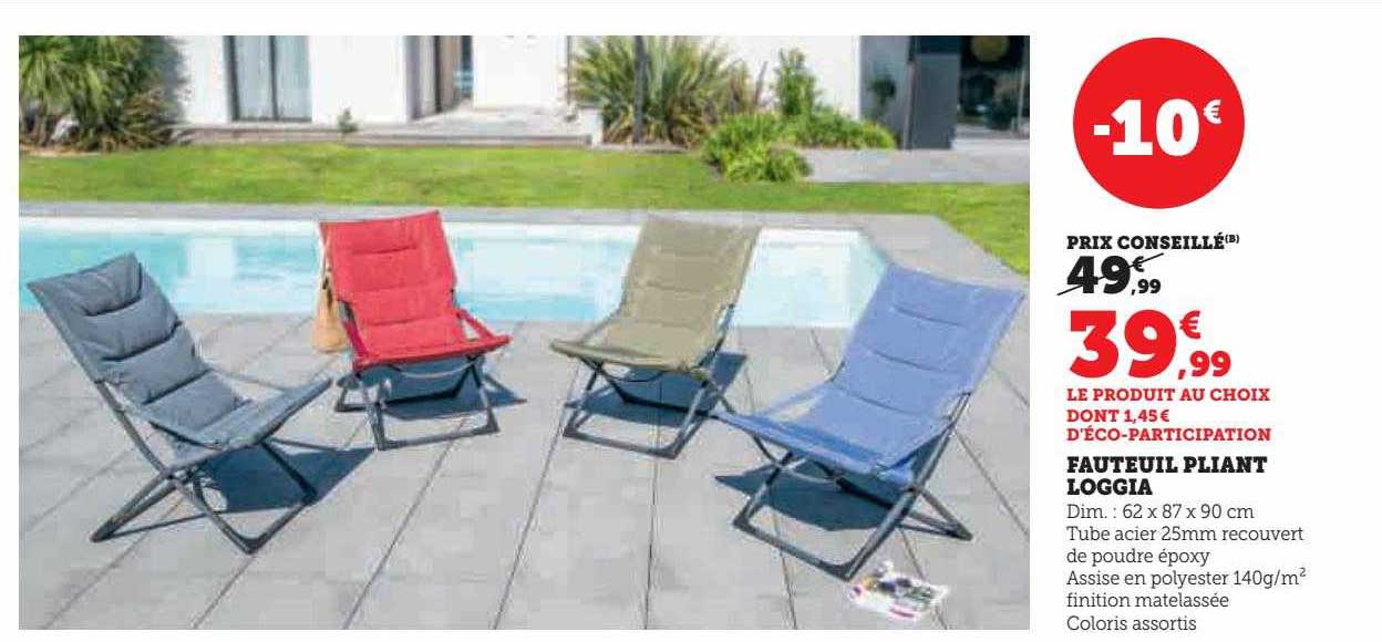 fauteuil pliant loggia