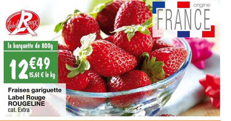 fraises gariguette label rouge rougeline