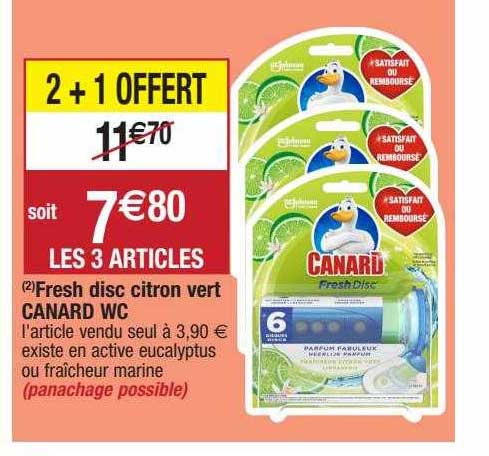 fresh disc citron vert canard wc