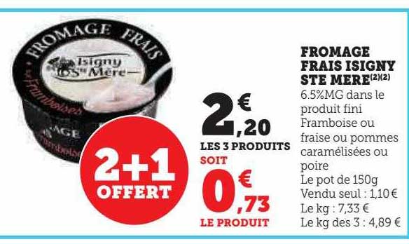 fromage frais isigny ste mère