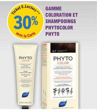 gamme coloration et shampooings phytocolor phyto