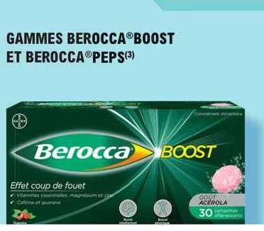 gammes berocca boost et berocca peps