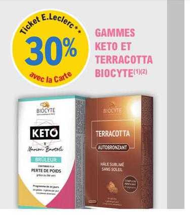 gammes keto et terracotta biocyte