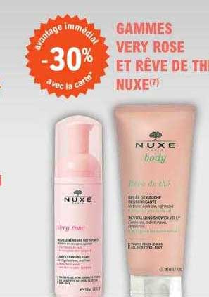 Gammes Very Rose Et Rêve De Thé Nuxe