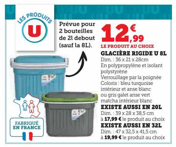 glacière rigide u 8l existe aussi en 20l existe aussi en 32l