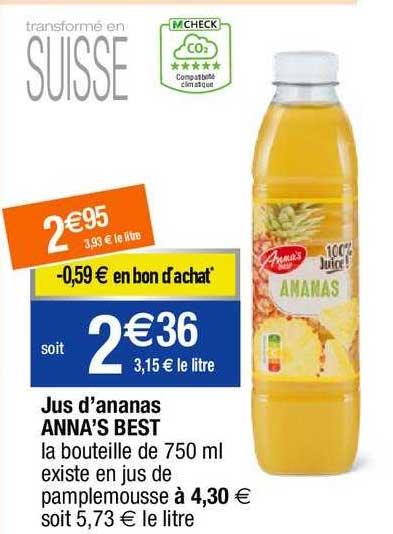 jus d'ananas anna's best