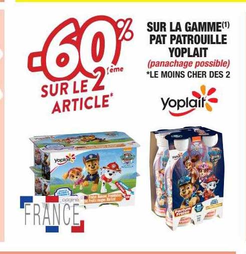 la gamme pat patrouille yoplait