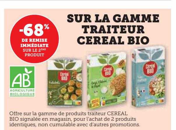 La Gamme Traiteur Céréal Bio