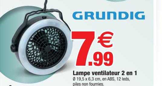 Lampe Ventilateur 2 En 1