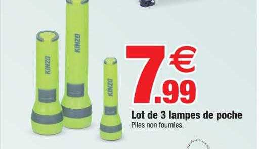 Lot De 3 Lampes De Poche