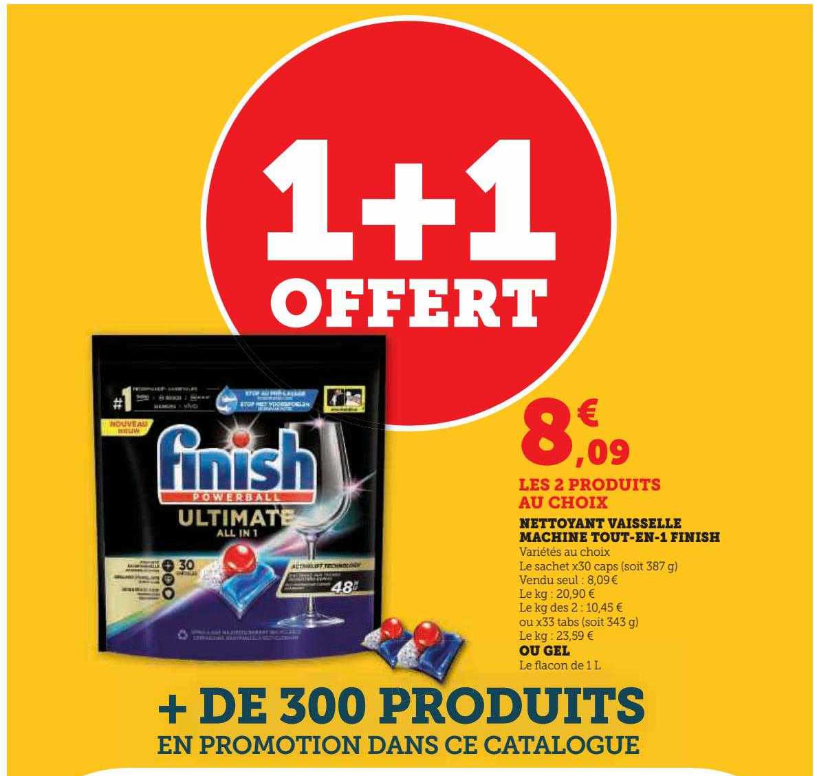 nettoyant vaisselle machine tout-en-1 finish