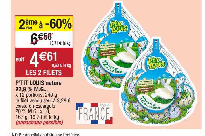 p'tit louis nature 22,9% m.g.