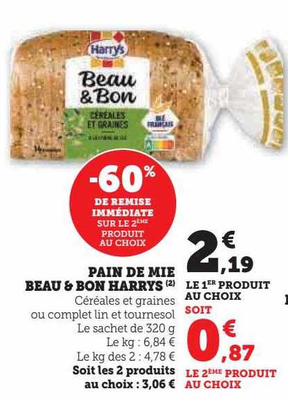 pain de mie beau & bon harrys
