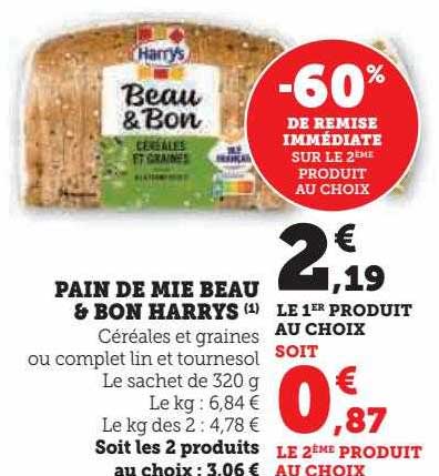 pain de mie beau & bon harrys