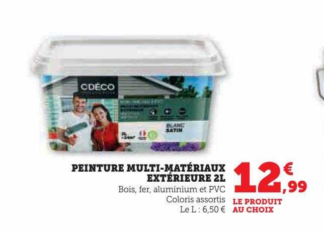 peinture multi-matériaux extérieure 2l cdéco