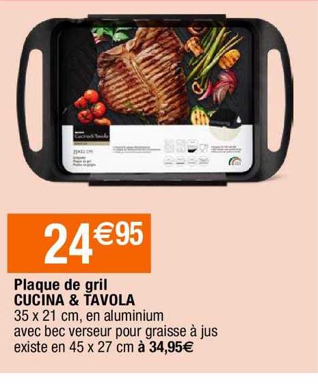 plaque de gril cucina & tavola