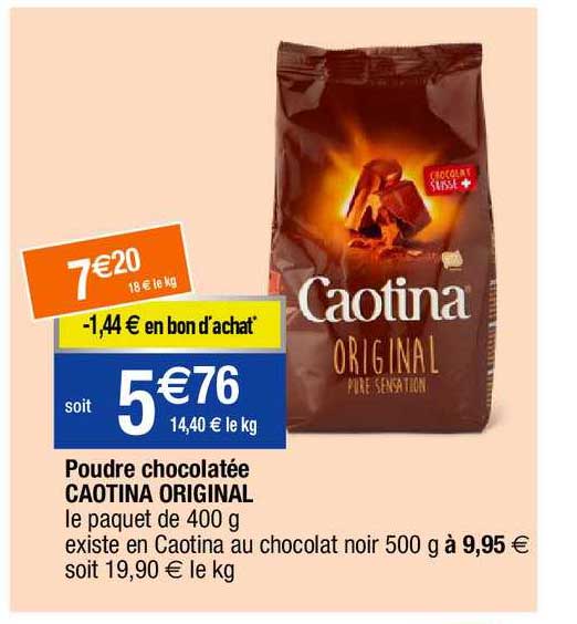 poudre chocolatée caotina original