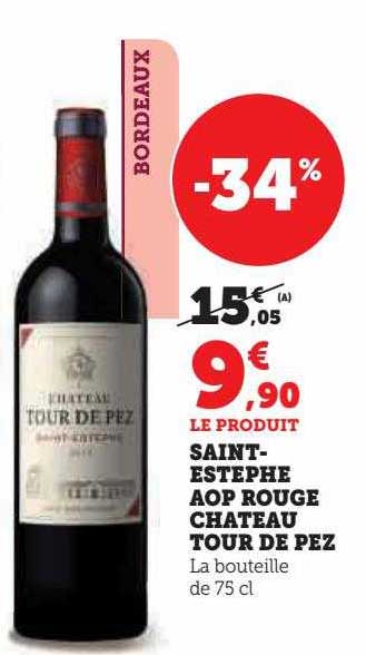 saint-estèphe aop rouge château tour de pez